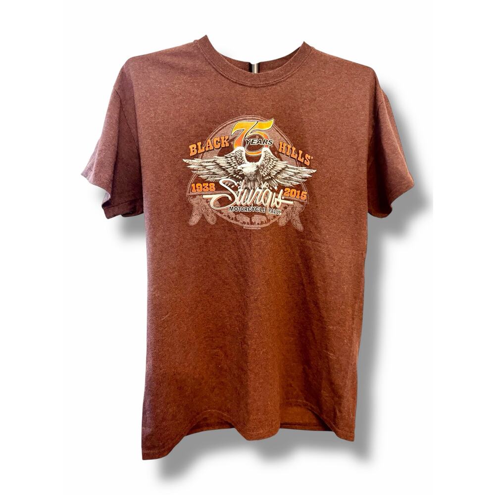 Sturgis 75th Anniversary 2015 Black Hills Motorcycle Rally Eagle T Shirt M